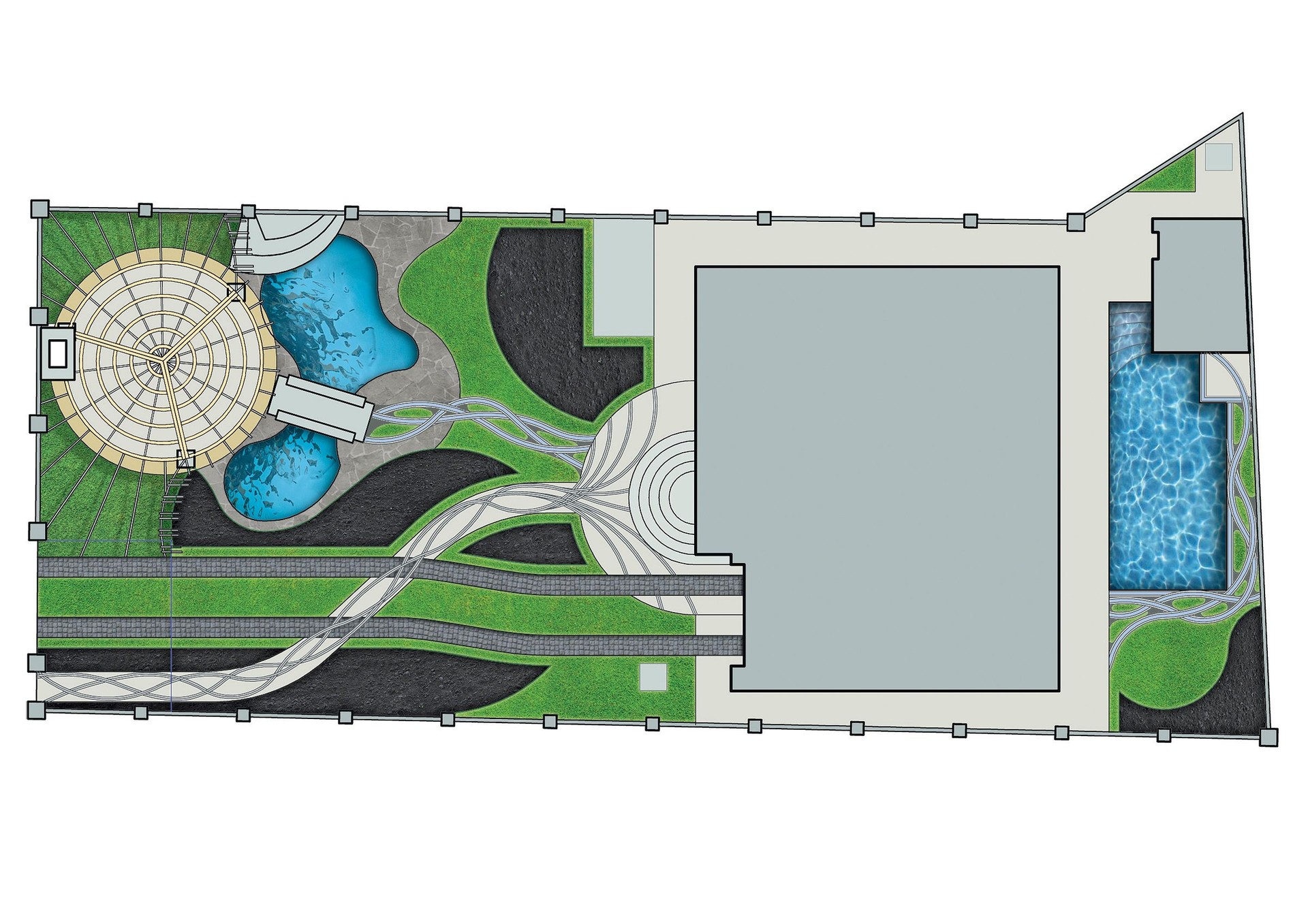 Paysage plan de général, 2D croquis